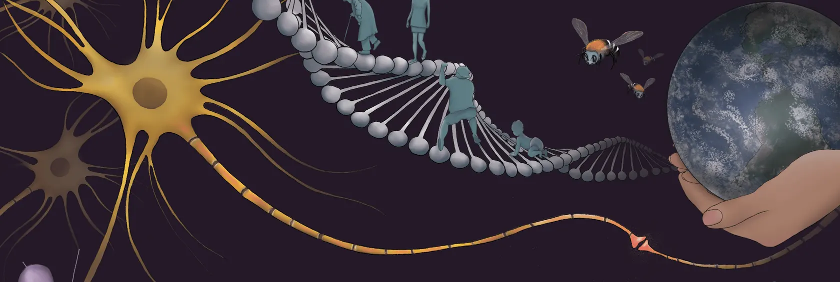 Ilustraciones sobre ciencia e investigación